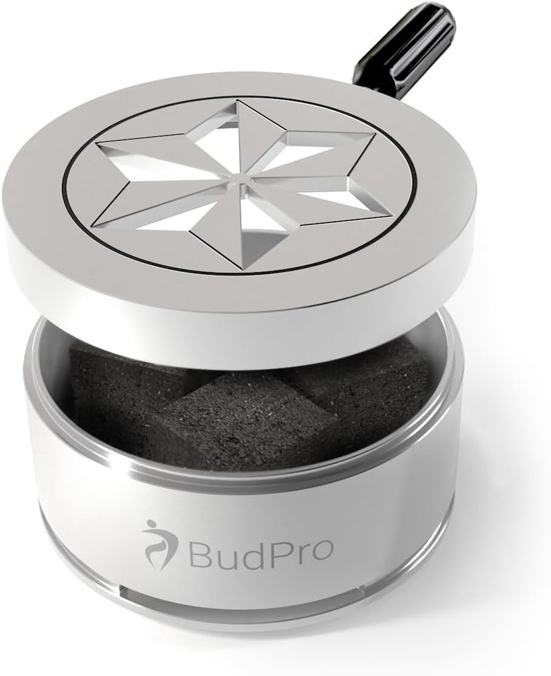BudPro Hookah Charcoal Holder ProH3 - Heat Management System Device to Save coals and Shisha Flavor - Wind Cover Hookah Head - Image 3